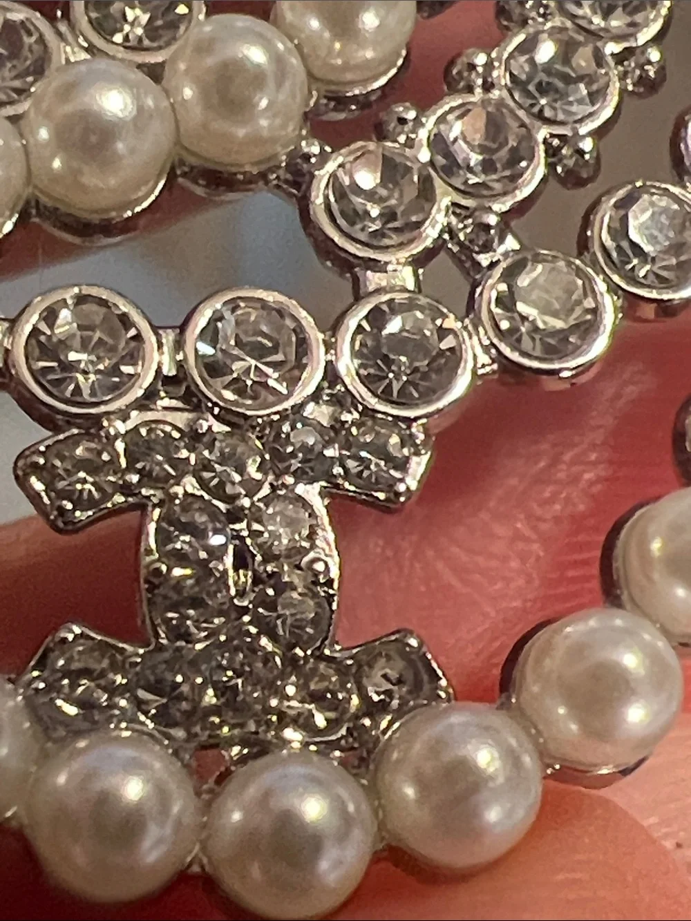 Pearl & Crystal Spiral Brooch - Women's Accessory